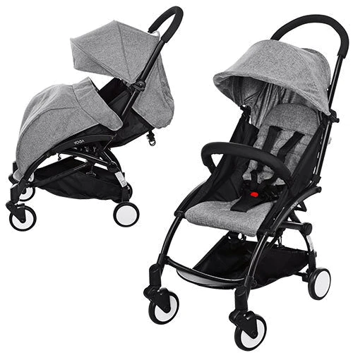 Прогулочная коляска Bambi Yoga M 3548-11 Серая: Количество блоков 1