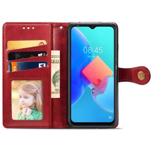 Аксессуар для смартфона Mobile Case GETMAN Gallant Red for TECNO Spark 8C: Тип чехол-книжка