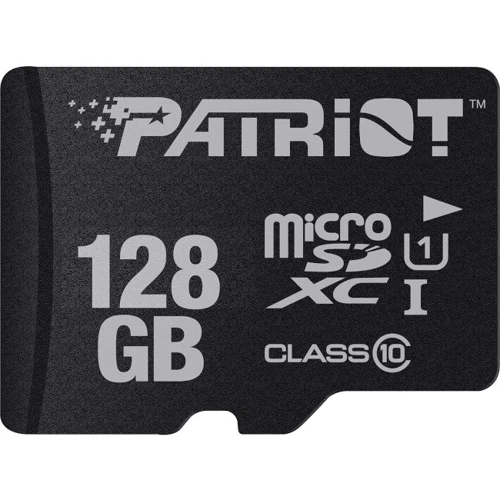 Карта памяти Patriot 128GB microSDXC Class10 UHS-I LX V10 (PSF128GMDC10)
