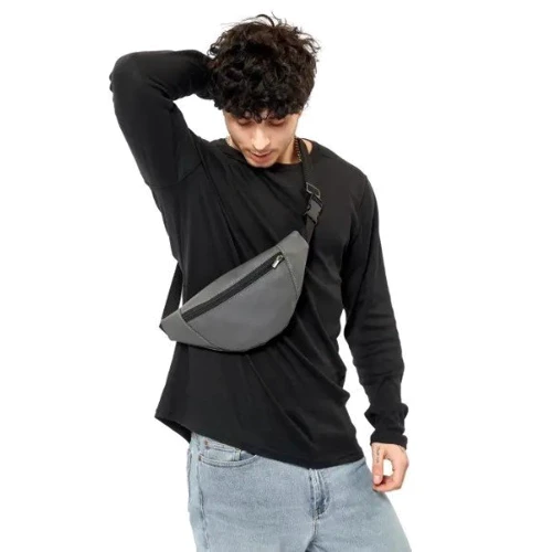 Мужская сумка Sambag на пояс бананка Hoso MSH графит ( 82111009): Пол Мужской