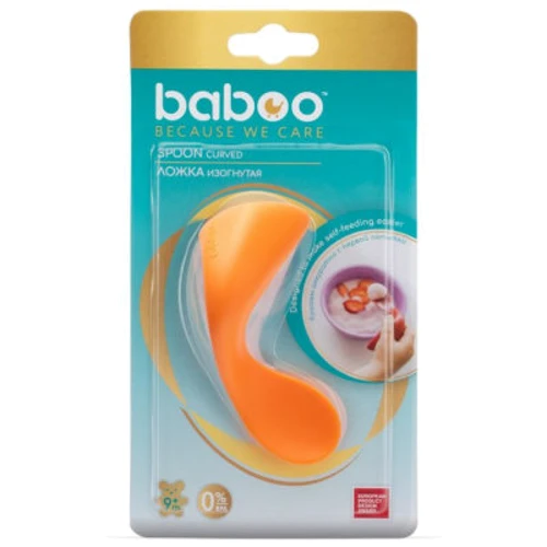 Вигнута тренувальна ложка Baboo від 9 місяців манго (10-031): Тип Ложка