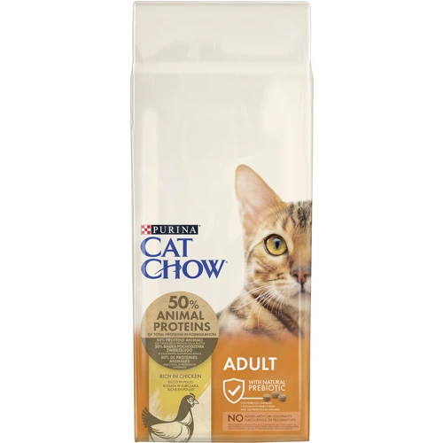 Сухой корм Cat Chow Adult для взрослых котов с курицей 15кг (12251716)