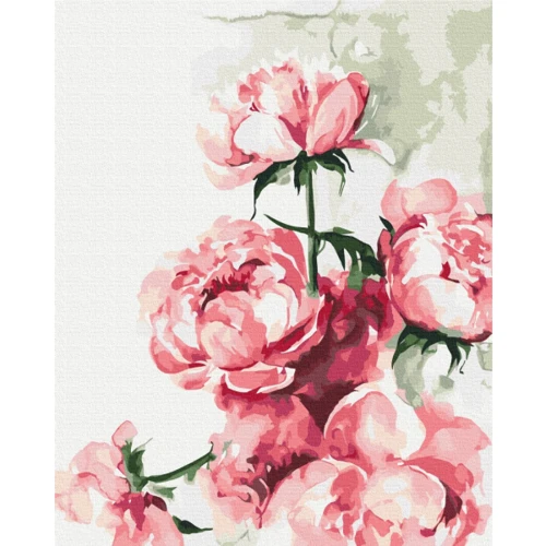 Картина за номерами Brushme Акварельні півонії ©Karolina Bundash 40х50 см (BS53593)
