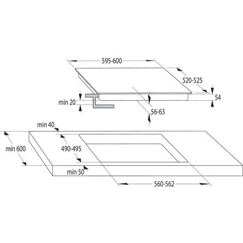 Варочная поверхность Gorenje IT643BSC7: Рабочая поверхность стеклокерамика