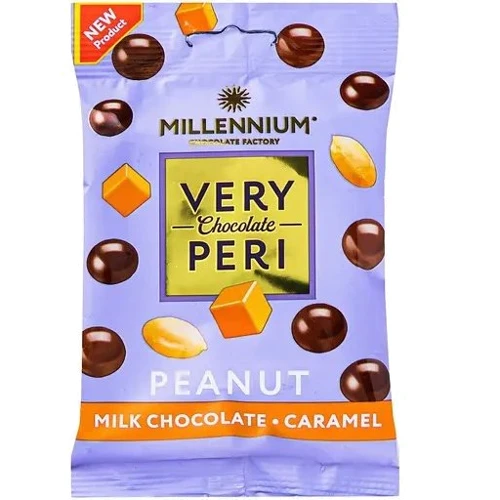 Драже Millennium Peanut Very Peri арахіс у молочному шоколаді з солоною карамеллю 100 г (4820240034261)