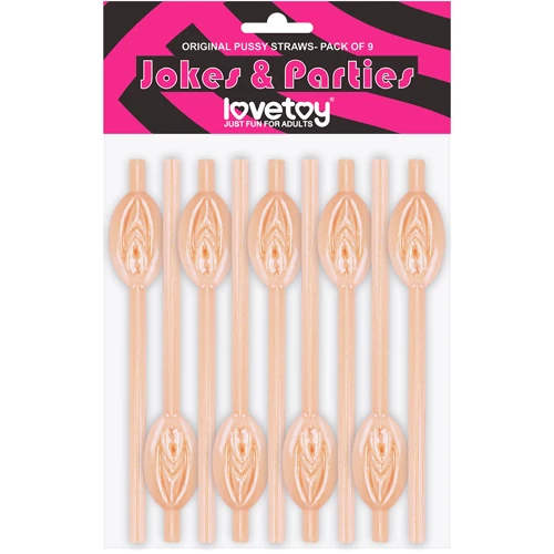 Трубочки LoveToy Original Pussy Straws Flesh, 9 шт: Виробник LOVETOY