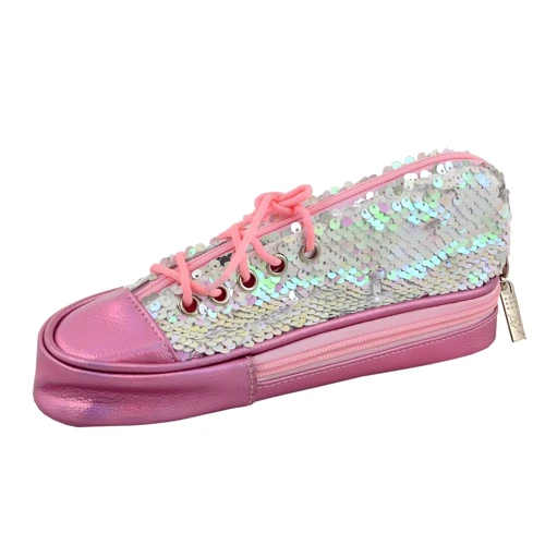 Пенал м'який YES TP-24 '' Sneakers with sequins '' pink (532723) фото 3