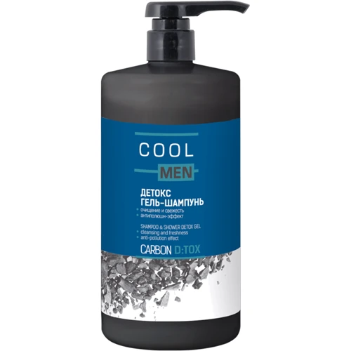 Cool Men Detox Carbon Детокс гель-шампунь 1000 ml