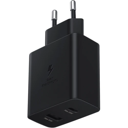 Зарядное устройство Samsung Wall Charger USB+USB-C 35W Black (EP-TA220NBEGRU): Кабель в комплекте отсутствует