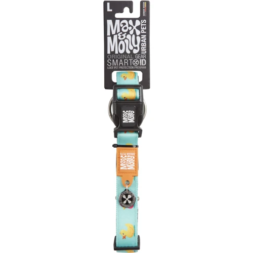 Нашийник Max & Molly Urban Pets Smart ID Collar - Ducklings/S з принтом Каченята (4894512020474) фото 2