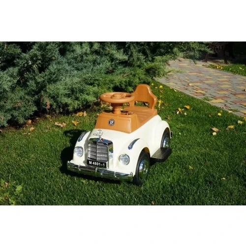 Каталка-толокар Bambi Racer Машина 2в1 белый (M 4801-1)