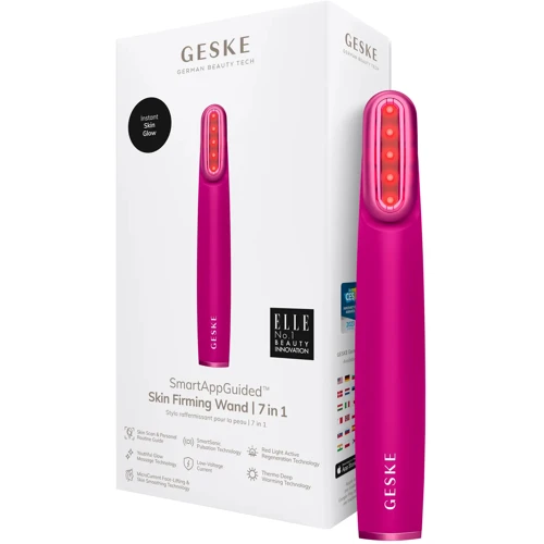 Устройство для укрепления и тонизации кожи лица с поворотной головкой GESKE Skin Firming Wand 7в1 magenta