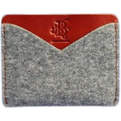 Женский картхолдер BlankNote 5.0 серый (BN-KK-5-felt-k)