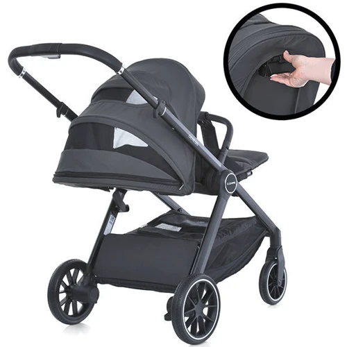 Коляска детская 2 в 1 El Camino Genesis Taupe Gray (ME 1126 Taupe Gray): Материал колес полиуретан