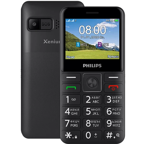 Мобільний телефон Philips Xenium E207 Black (UA UCRF)