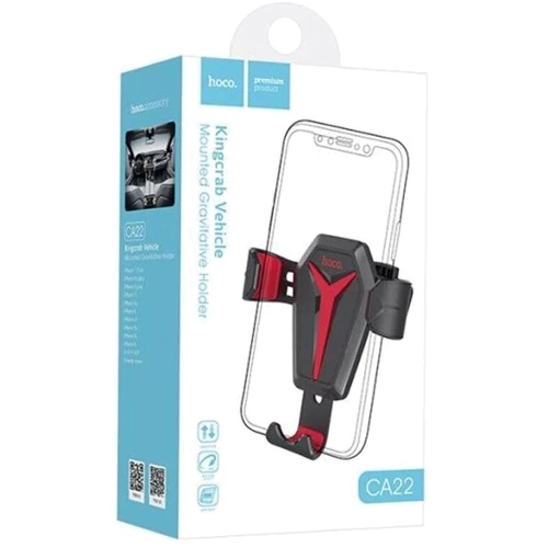 Держатель Hoco Car Holder Air Vent CA22 Black/Red: Особенности автодержатель