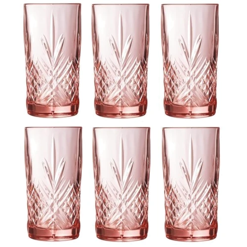 Набір високих стаканів Luminarc Зальцбург Pink 380 мл х 6 шт. (P9166 / 1)
