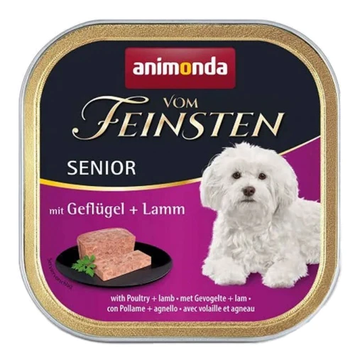 Влажный корм Vom Feinsten Senior with Poultry + Lamb для пожилых собак с птицей и ягненком 150 г (4017721826235)