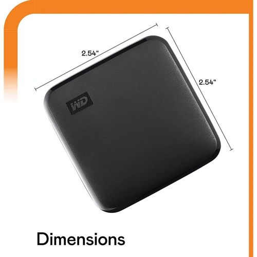 WD Elements SE Black 1 TB (WDBAYN0010BBK-WESN): Форм-фактор Portable