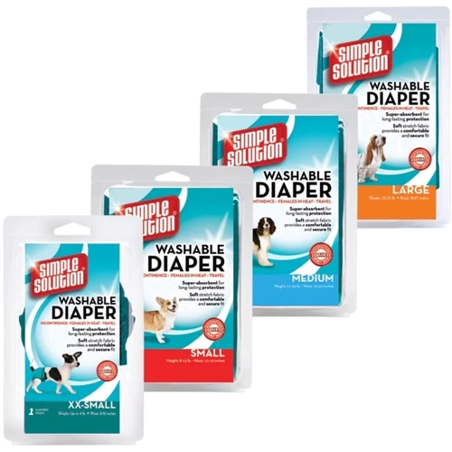 Многоразовая гигиеническая подкладка Simple Solution SS Washable Diaper Medium для животных средняя (ss10593) фото 1