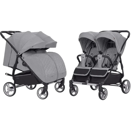 Универсальная коляска 2 в 1 для двойни Carrello Connect Rock Gray (CRL-5502/1 Rock Gray): Тип коляски Коляска для двойни