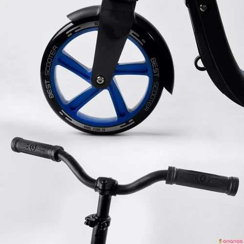 Самокат алюмінієвий Best Scooter синій (79855): Матеріал коліс поліуретан