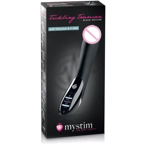 Вибратор с электростимуляцией Mystim Tickling Truman eStim Black