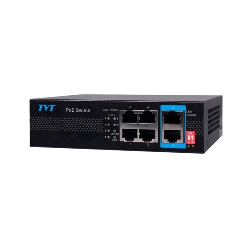 Мережевий комутатор TVT DIGITAL TD-B2204S1-PEU: Тип неуправляемый