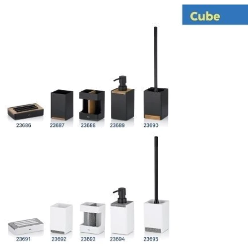 Мильниця KELA Cube білий 12х7х3 см (23691)