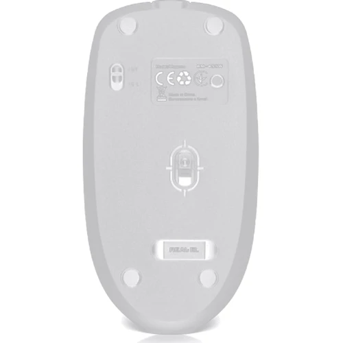 Мышь REAL-EL RM-455 W Black (EL123200047): Эргономика симметричная для левшей