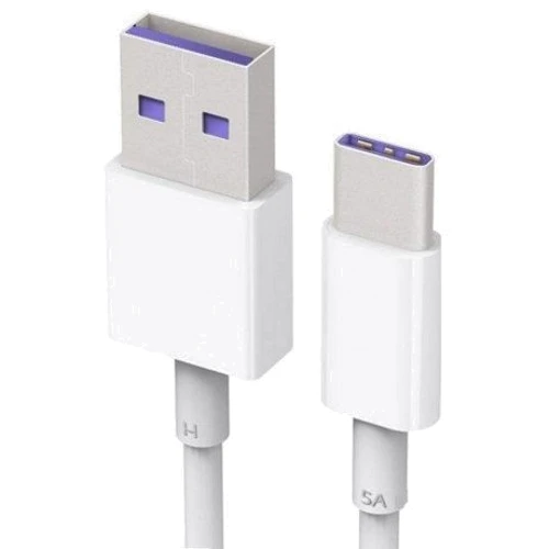 Кабель Huawei USB Cable to USB-C 5A Fast Quick Charge 1m White (AP71): Тип USB Cable - USB-C