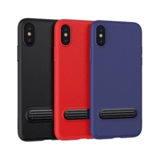 Чехол для iPhone Baseus Happy Watching Supporting Black (WIAPIPH8-LS01) for iPhone X/iPhone Xs: Цвет черный