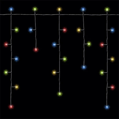 Гирлянда Бахрома, мультицветная, 100 LED, 2,85 м