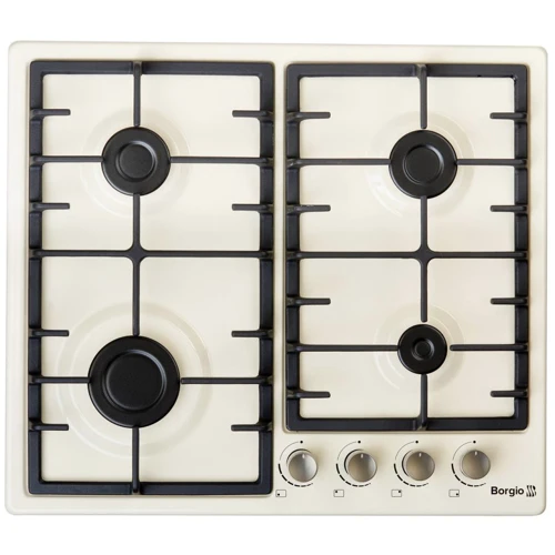 Варочная поверхность газовая Borgio 6940-15 (Ivory Enamelled)