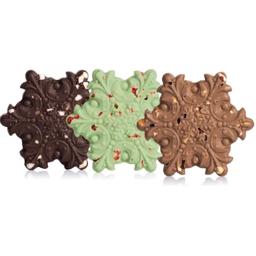 Шоколад черный Laviva Chocolate Dark chocolate "Dark Snowflake" "Снежинка" 73 % 80 г (UA-0024): Вид Шоколад