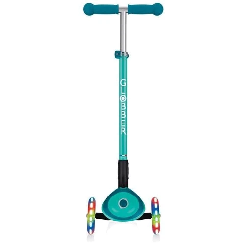 Самокат Globber Primo Foldable Plus Lights Emerald Green (зеленый): Количество колес 3