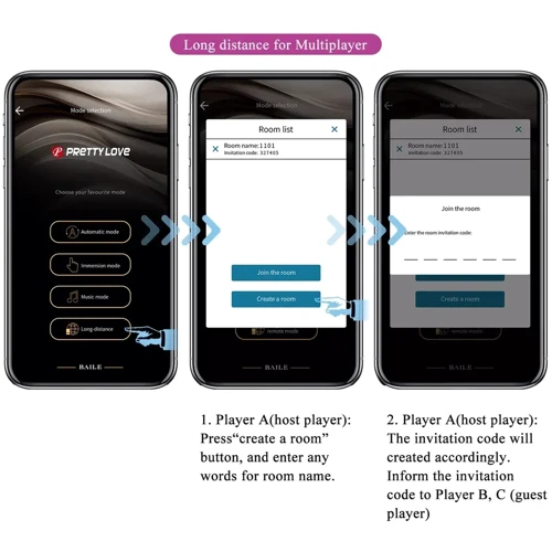 Смарт виброяйцо LYBAILE Pretty Love - Casper Mobile APP (BI-014654HP-1)