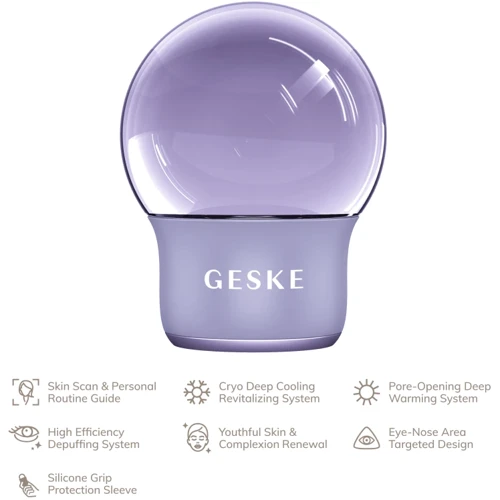 Массажер GESKE Cool&Warm Face and Body Massager 7в1 purple