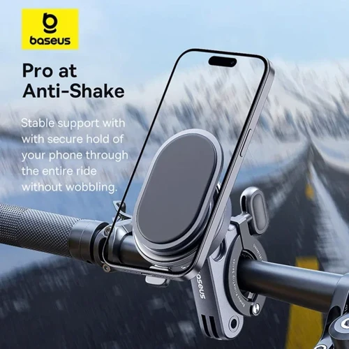 Держатель Baseus Bike Mount Holder PrimeTrip Stick-on Black (C40569001121-00) for Apple iPhone 16 I 15 I 14 I 13 I 12 series фото 10