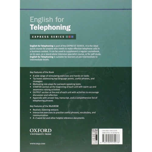 English for Telephoning: Student's Book with MultiROM: Производитель Oxford University Press (OUP)