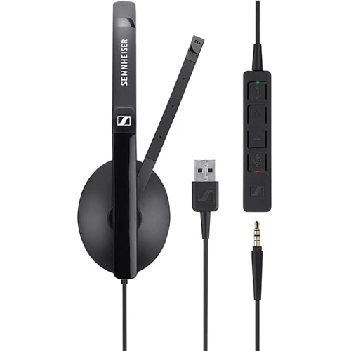 Навушники Sennheiser SC 165 USB / 3.5mm (508317): Діапазон частот (Гц) 10-10000