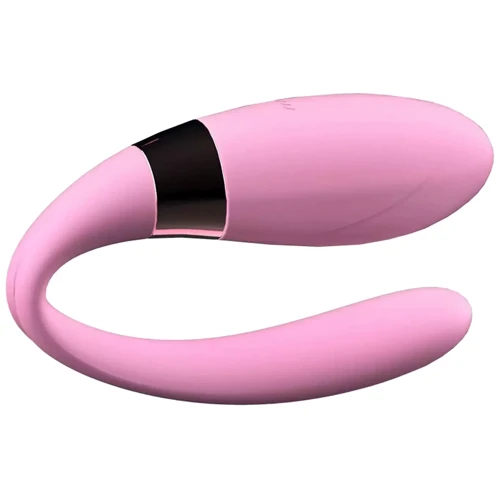 Вибромассажер для пар с пультом ДУ - Boss Series V-Vibe Pink USB 7 Function, BS6200001