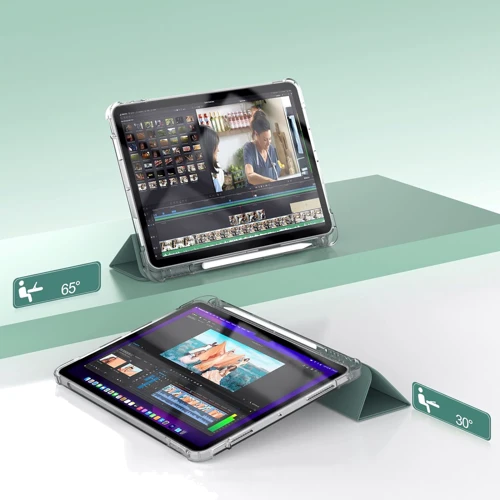 Аксессуар для iPad BeCover Case Book Soft Edge with Pencil mount Dark Green for iPad Air (2020-2025) (711426): Материал искусственная кожа
