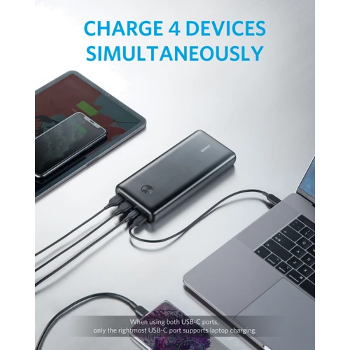 Внешний аккумулятор ANKER Power Bank PowerCore III Elite 25600mAh 87W Black (A1291H11): Сила тока на выходе, A 3