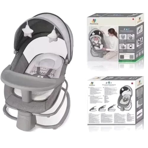 Убаюкивающий центр-качель Mastela light grey светлосерый 8113: Возраст с рождения