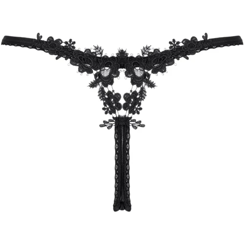 Трусики стринги Obsessive Celia Noir black XL/2XL