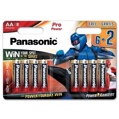 Panasonic AA bat Alkaline 6+2шт Pro Power (LR6XEG/8B2FPR)