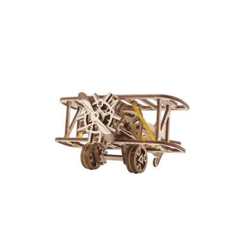 Механічний 3D пазл UGEARS Міні біплан (70159): Кількість фрагментів, шт 84