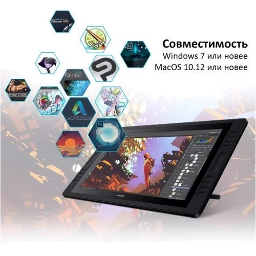 Графічний планшет Huion Kamvas Pro 20 (2019) + рукавичка фото 7