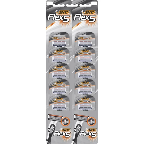 BIC Flex 5 Бритва на карте 10 шт.
